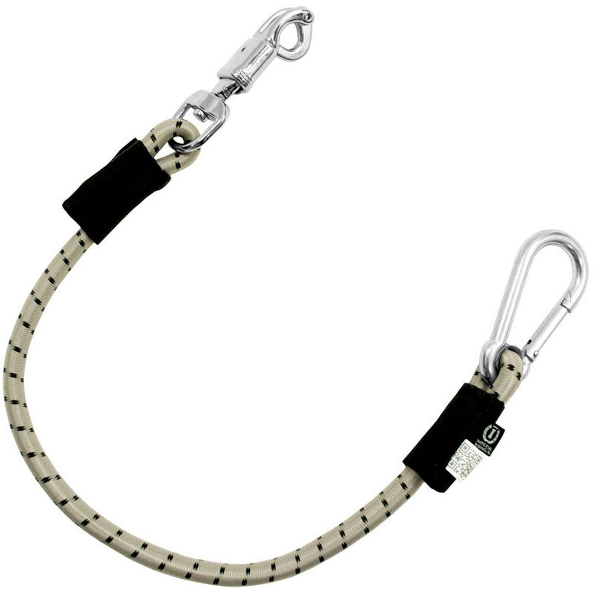 Imperial Riding Hängerleine Elastisch Silber-Schwarz-Silber
