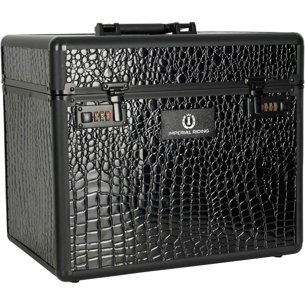 Imperial Riding Putzkoffer Shiny Schwarz/Croco