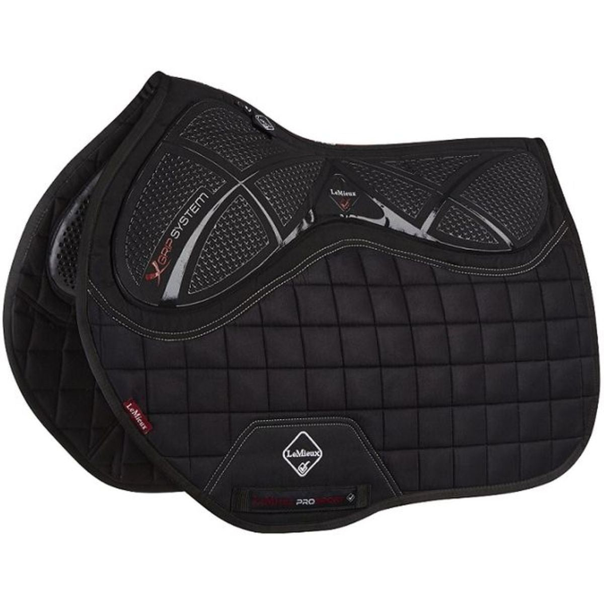 LeMieux Schabracke X-Grip Twin Square EuroJump Schwarz