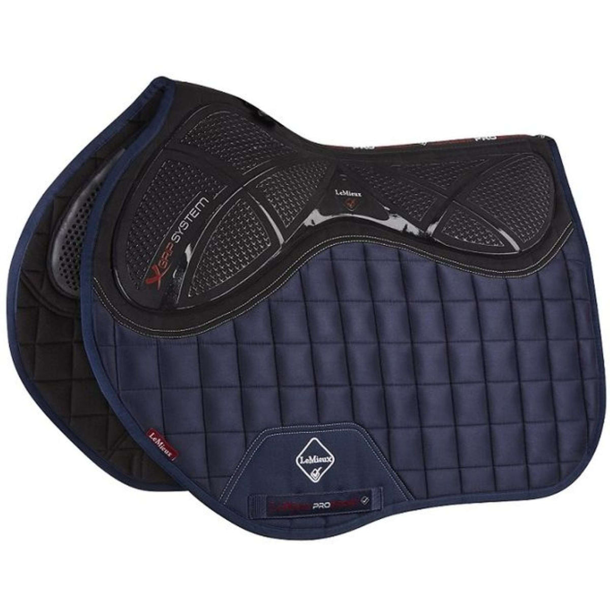 LeMieux Schabracke X-Grip Twin Square EuroJump Navy