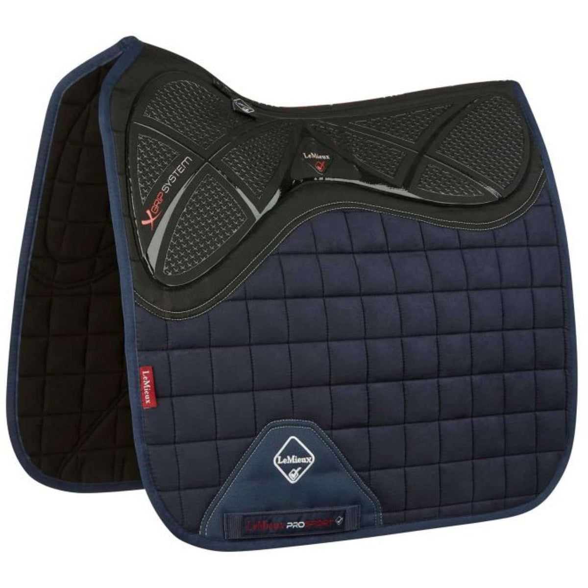 LeMieux Schabracke X-Grip Square Dressur Navy