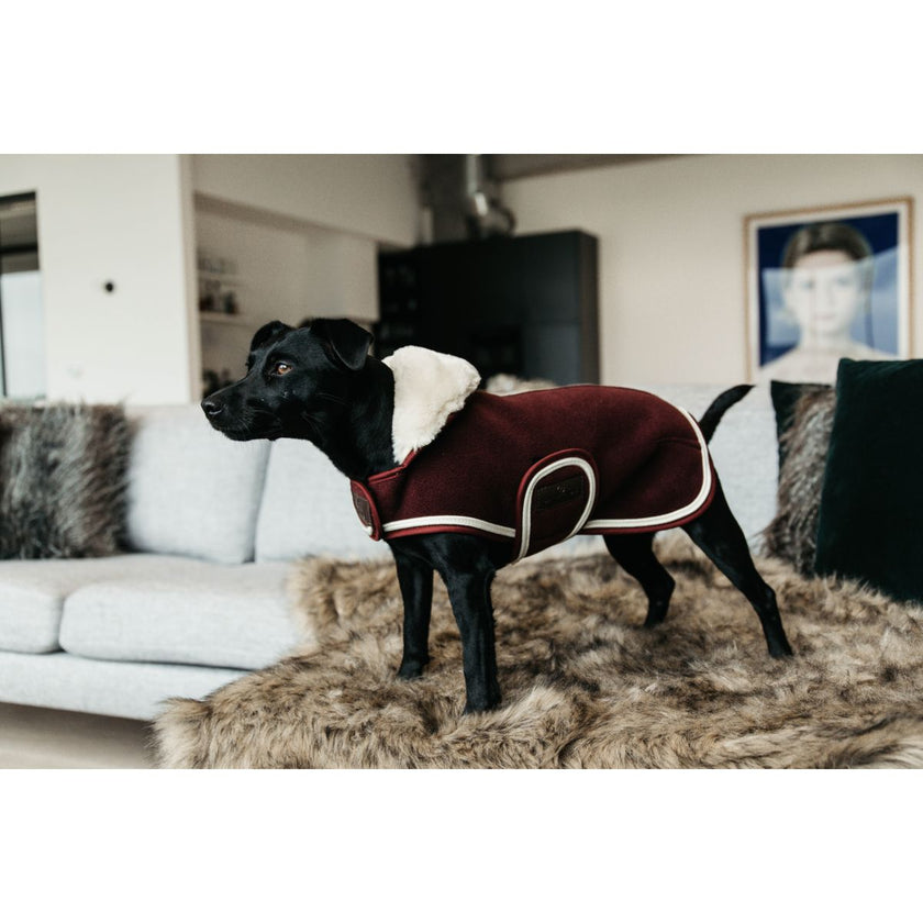 Kentucky Hundejacke Heavy Fleece Bordeaux