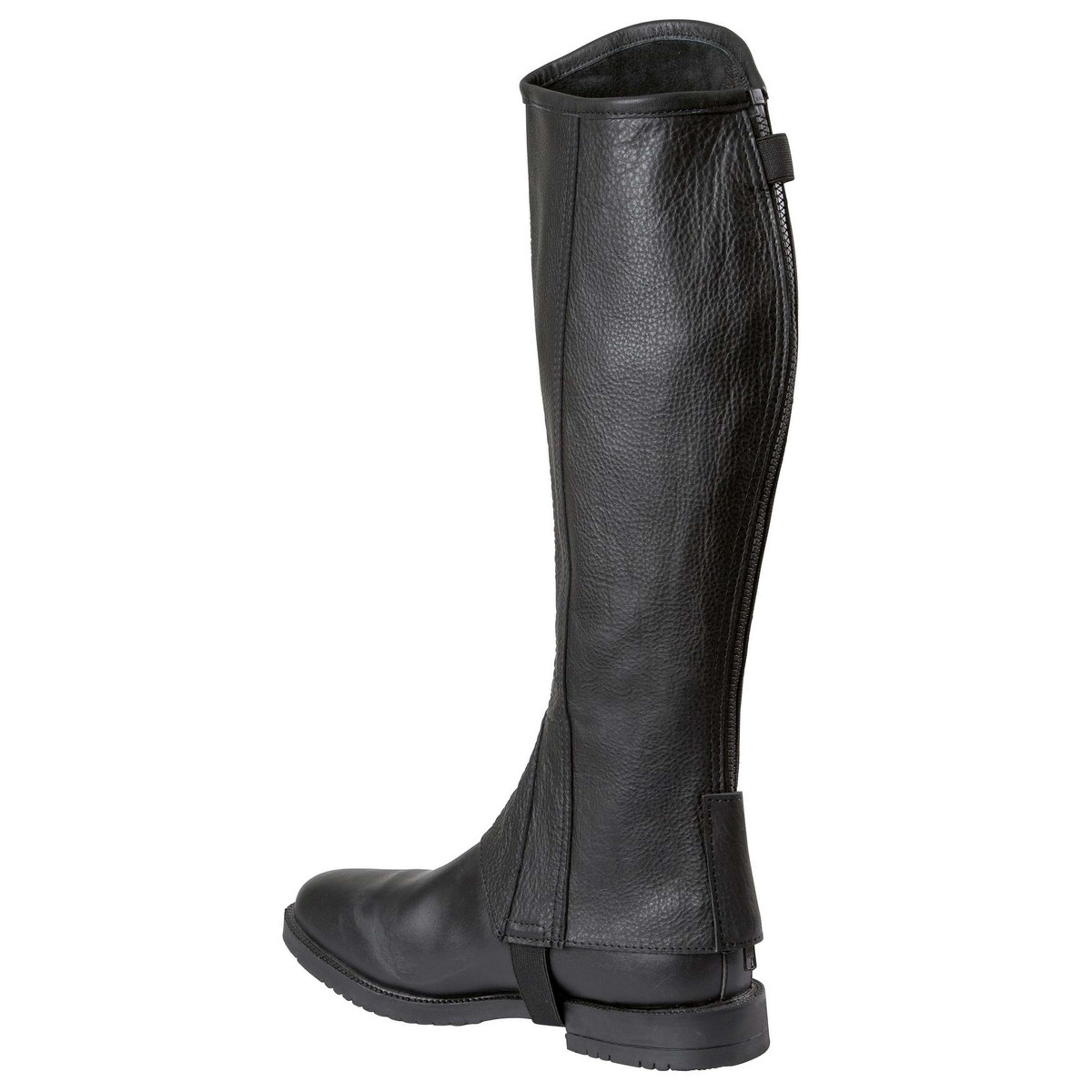 Covalliero Chaps Elasto Leder Elastikeinsatz Schwarz Covalliero Chaps Elasto Leder Elastikeinsatz Schwarz