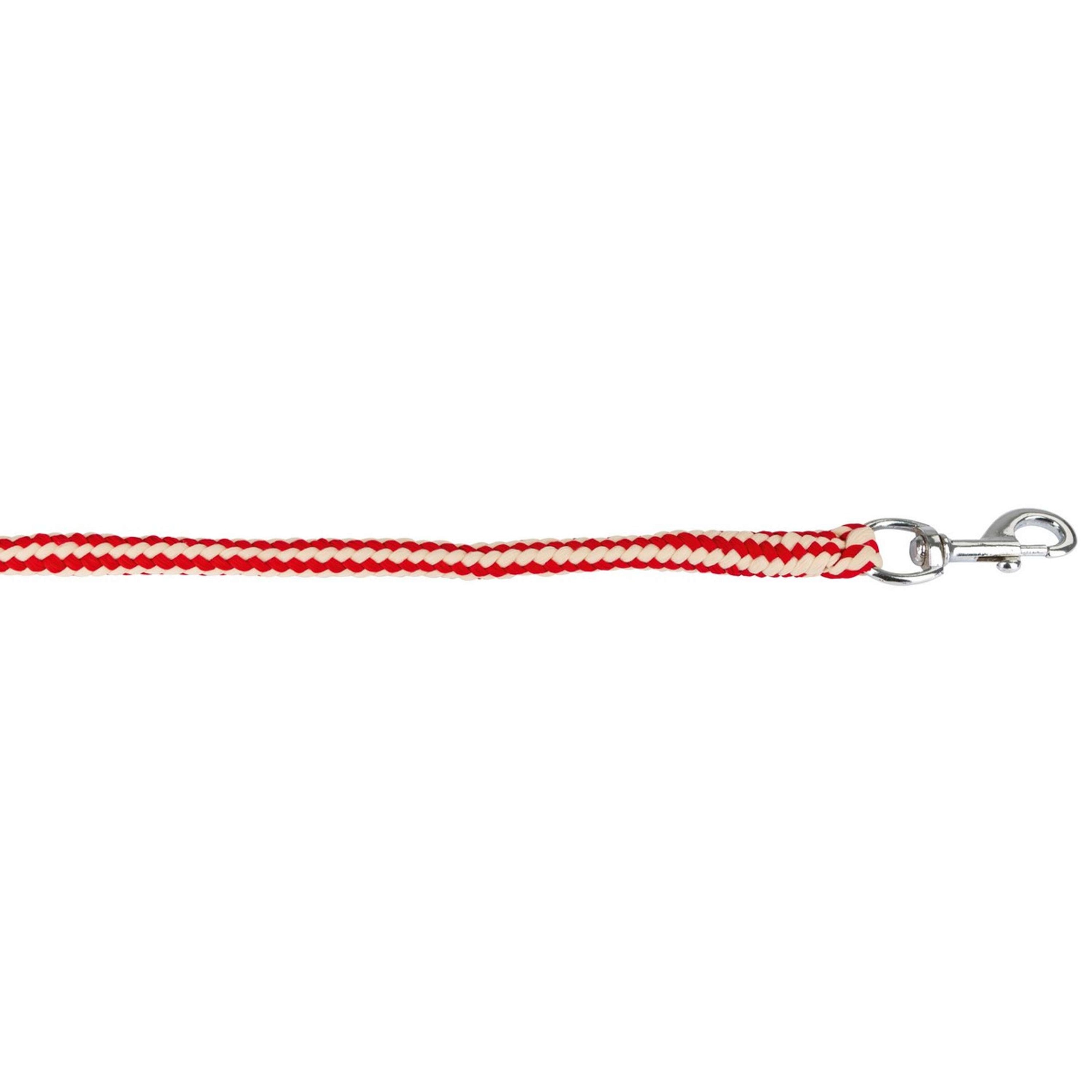 Covalliero Führstrick Hippo mit Karabinerhaken Bordeaux/Beige