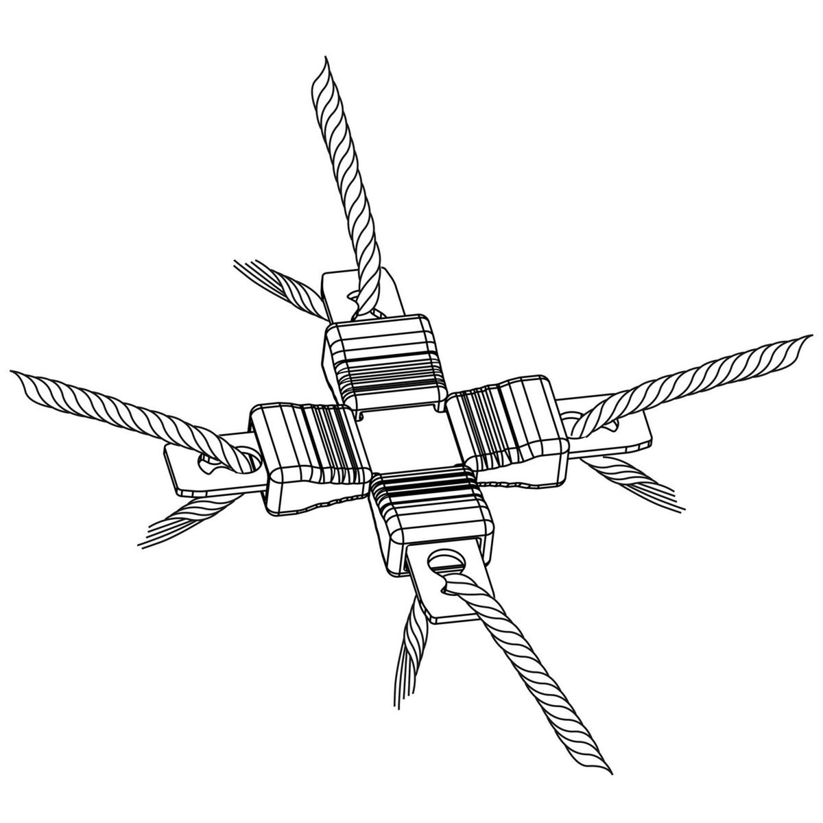 Ako Reparaturset Litzclip 8-teilig verzinkt