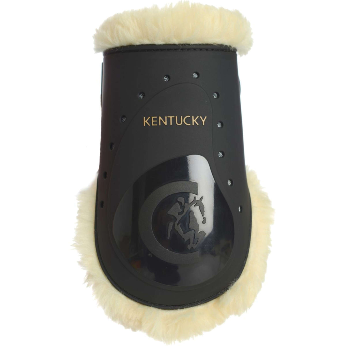 Kentucky Horsewear Streichkappen Sheepskin Elastic Schwarz