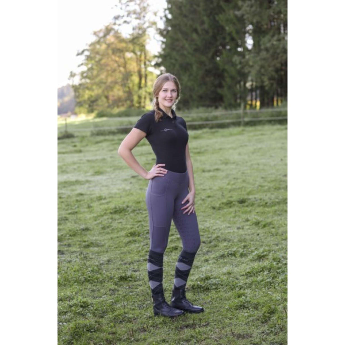 Covalliero Reitleggings ClassicStar Graphite