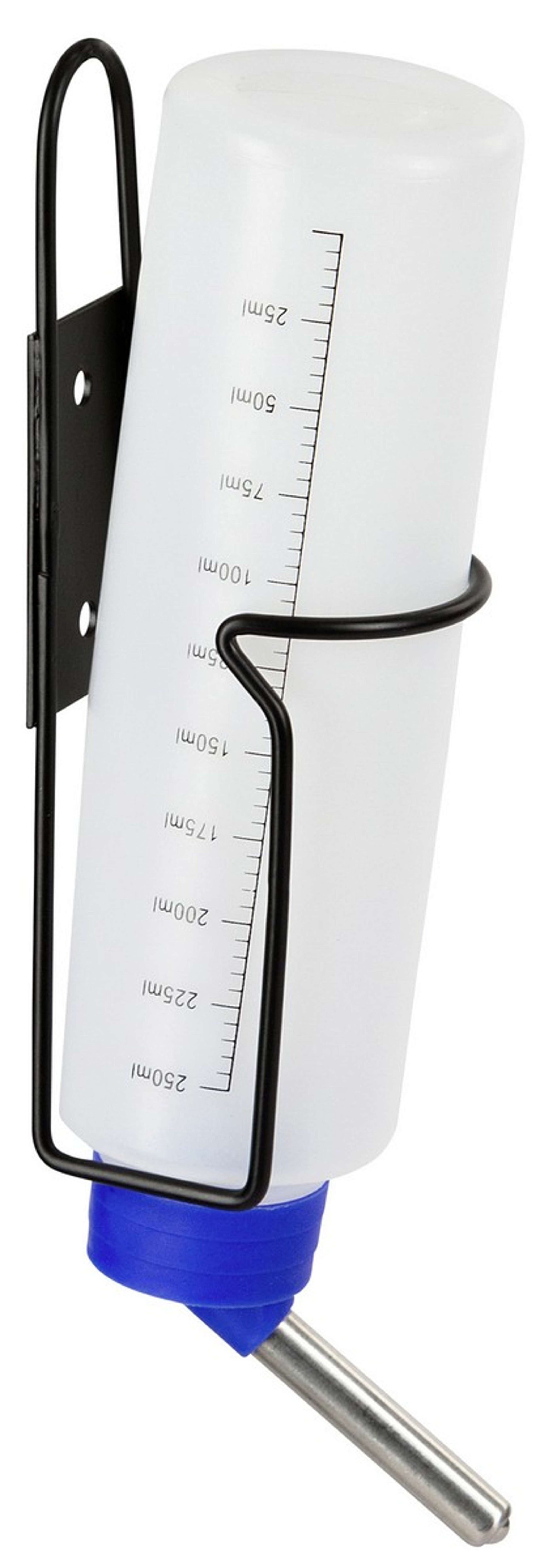 Kerbl Trinkflasche mit Halter aus Metall Kerbl Trinkflasche mit Halter aus Metall
