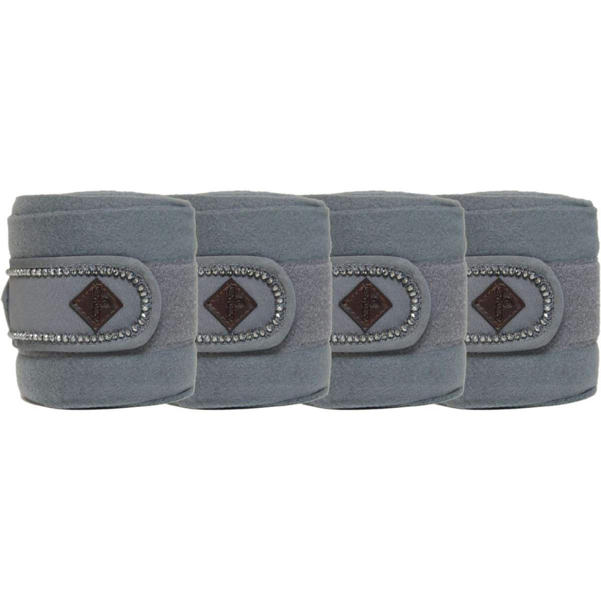 Kentucky Bandagen Polar Fleece Pearls Grau