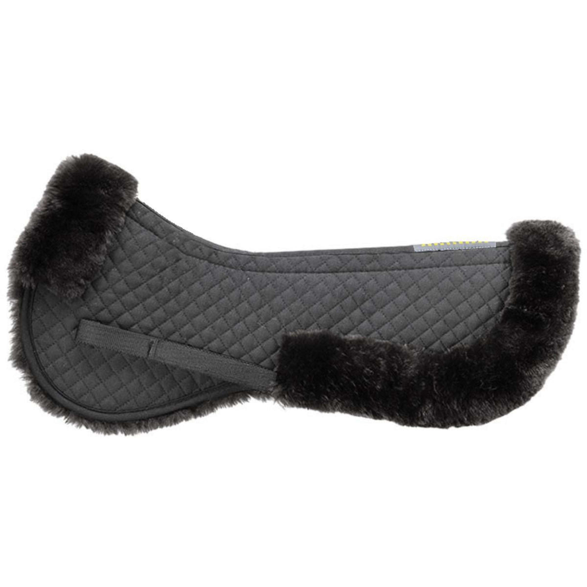 Kavalkade Sattelunterlage mit Lammfell Schwarz