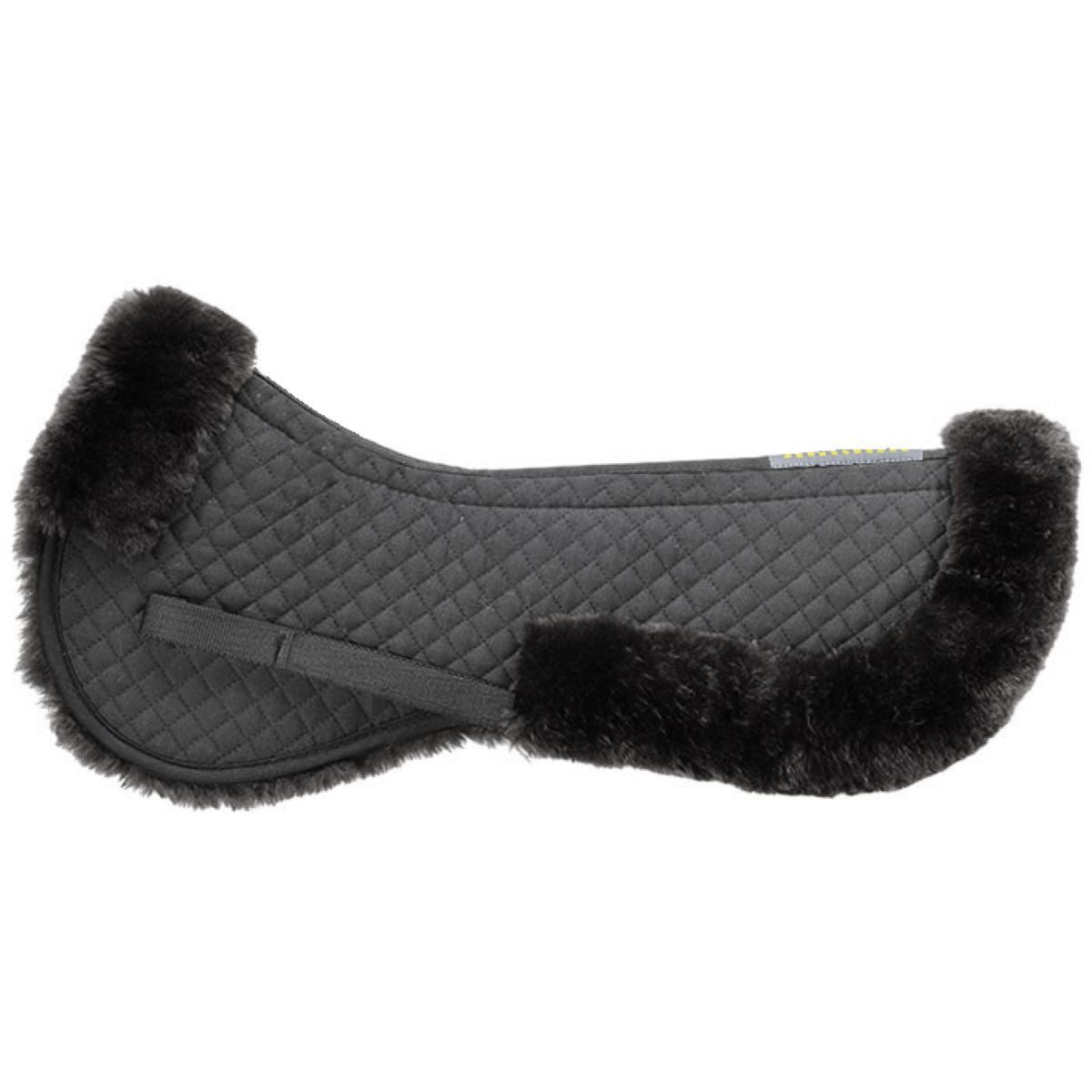 Kavalkade Sattelunterlage mit Lammfell Schwarz