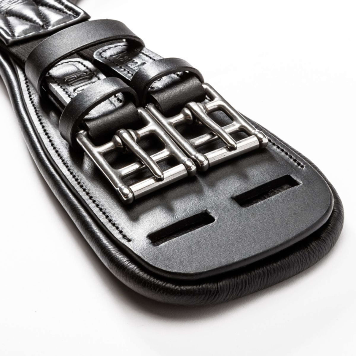 Kavalkade Dressurgurt Casper Soft Leather mit Gummizug Schwarz