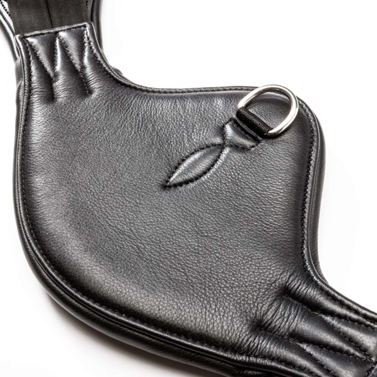 Kavalkade Dressurgurt Casper Soft Leather mit Gummizug Schwarz