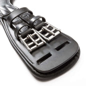 Kavalkade Dressurgurt Casper Oiled Leather mit Gummizug Schwarz