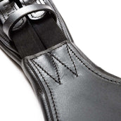 Kavalkade Dressurgurt Casper Oiled Leather mit Gummizug Schwarz