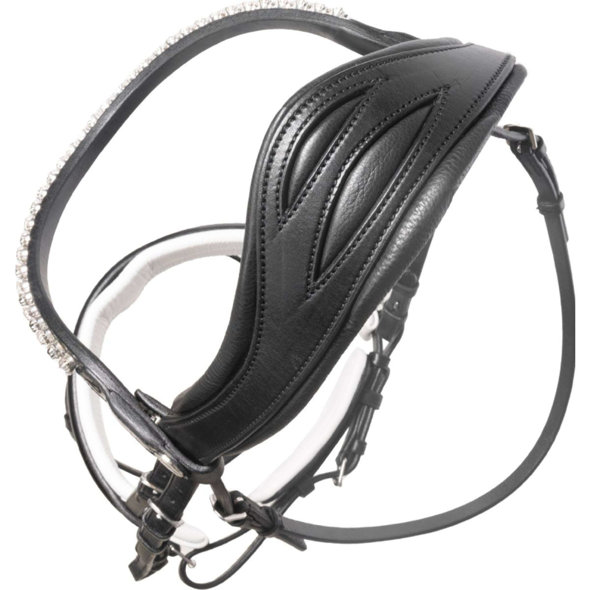 Kavalkade Zaum Liliana Schwarz/Lack/Weiß