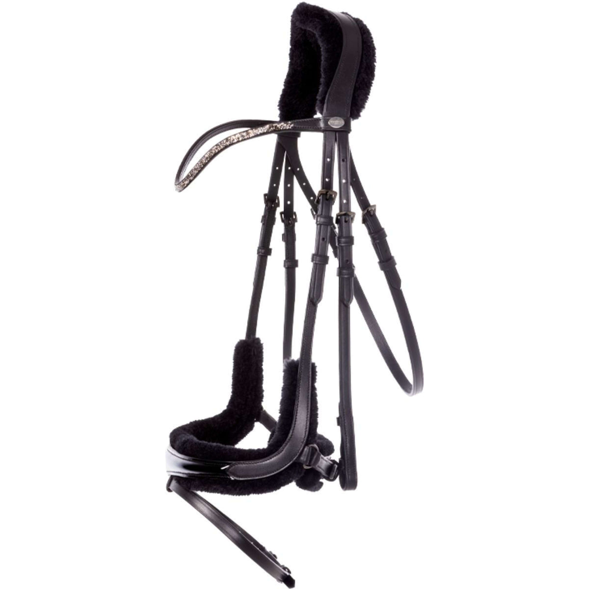 Kavalkade Zaum Ivella Faux Fur Schwarz/Lack/Schwarz