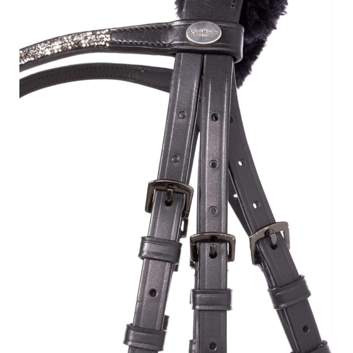 Kavalkade Zaum Ivella Faux Fur Schwarz/Lack/Schwarz