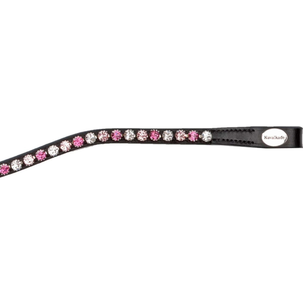 Kavalkade Stirnriemen Splendid Gebogen Schwarz/Rosa