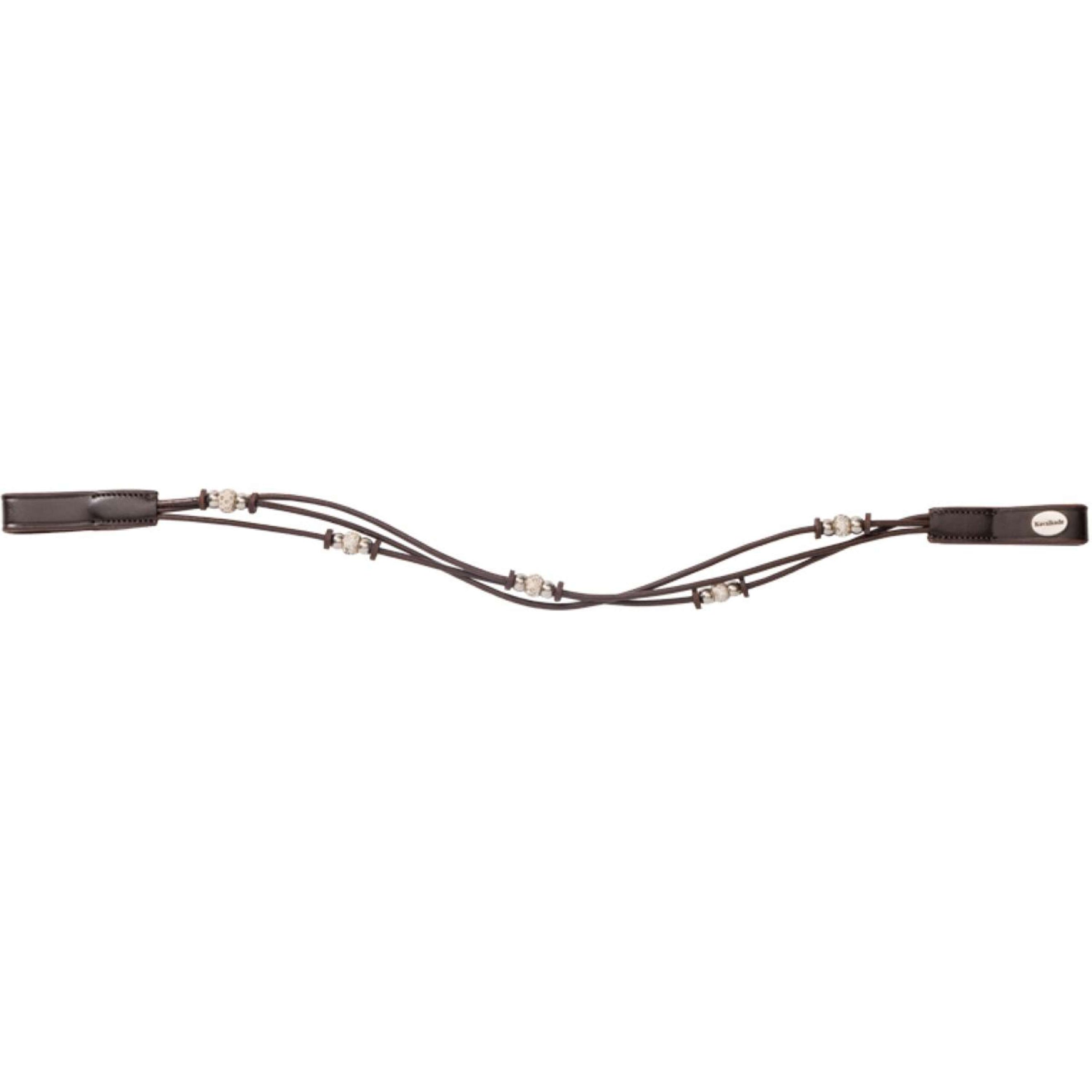 Kavalkade Stirnriemen Grace Braun/Weiß