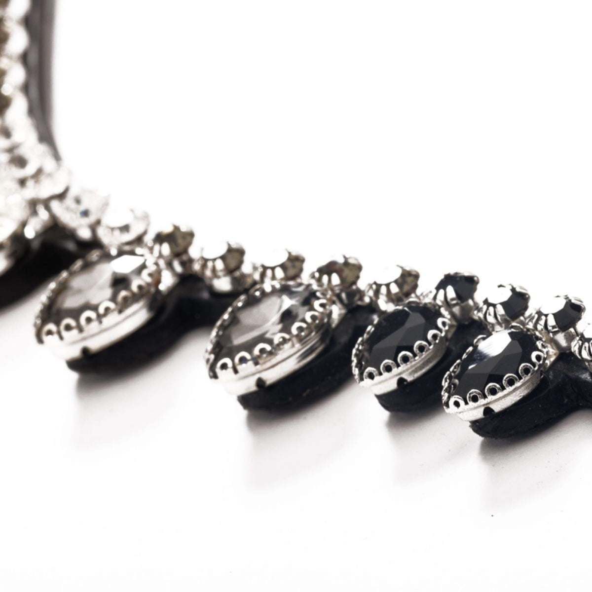 Kavalkade Stirnriemen Empress Schwarz/Weiß/Weiß