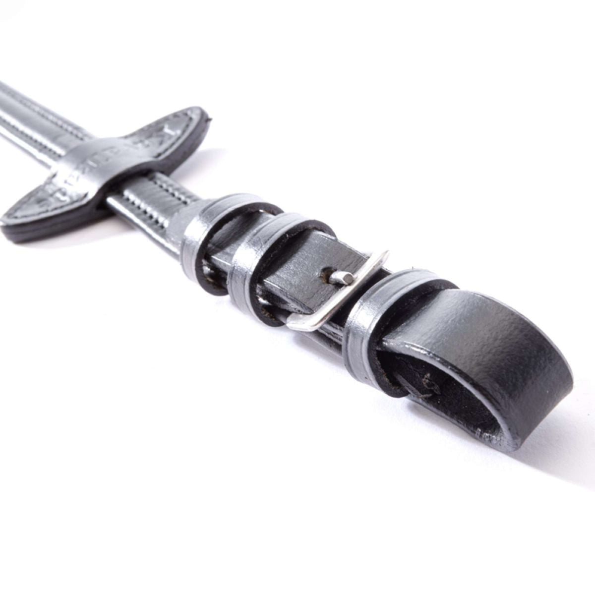 Kavalkade Softleder-Zügel Schwarz