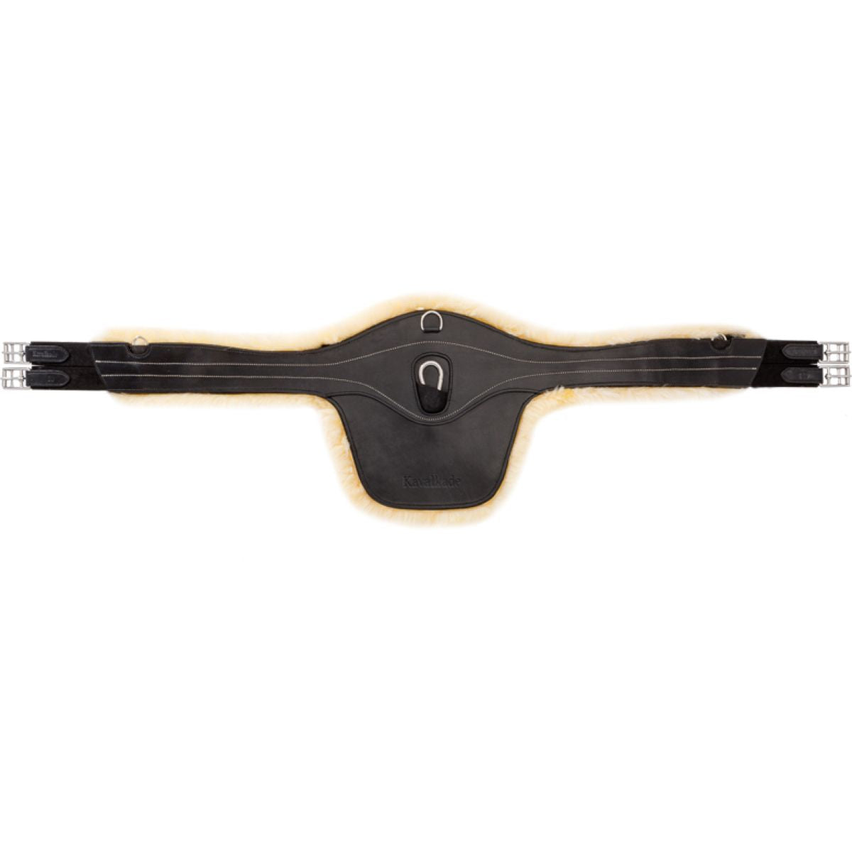 Kavalkade Sattelgurt Excellence mit Lammfell Schwarz