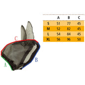 Kavalkade Fliegenmaske ohne Ohren Schwarz