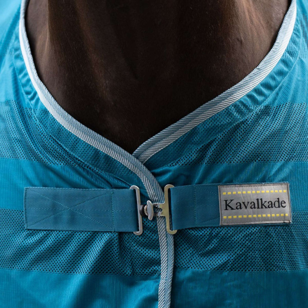 Kavalkade Fliegendecke Stripe Petrol