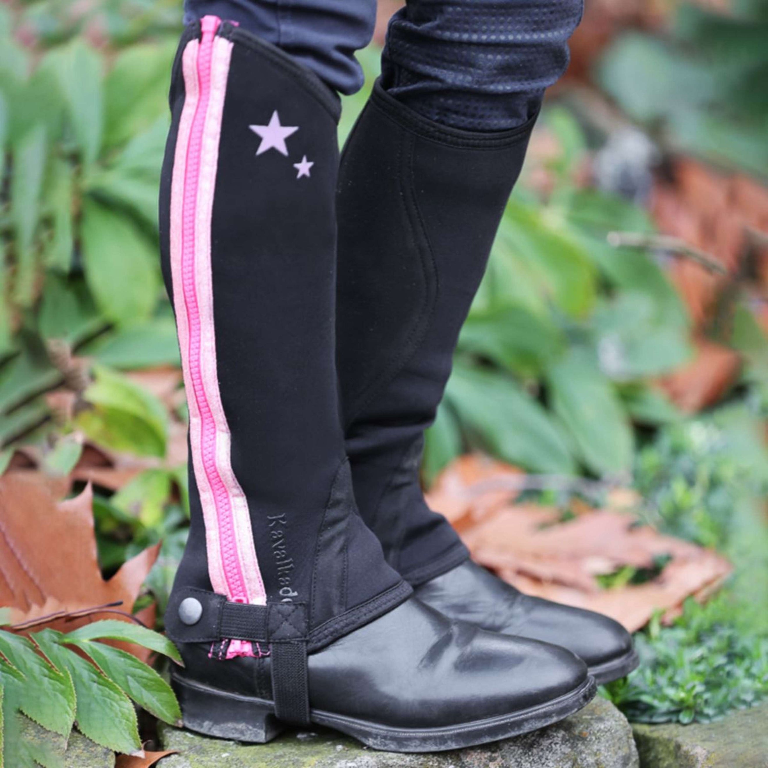Kavalkade Chaps Lotta Kids Schwarz/Rosa Kavalkade Chaps Lotta Kids Schwarz/Rosa