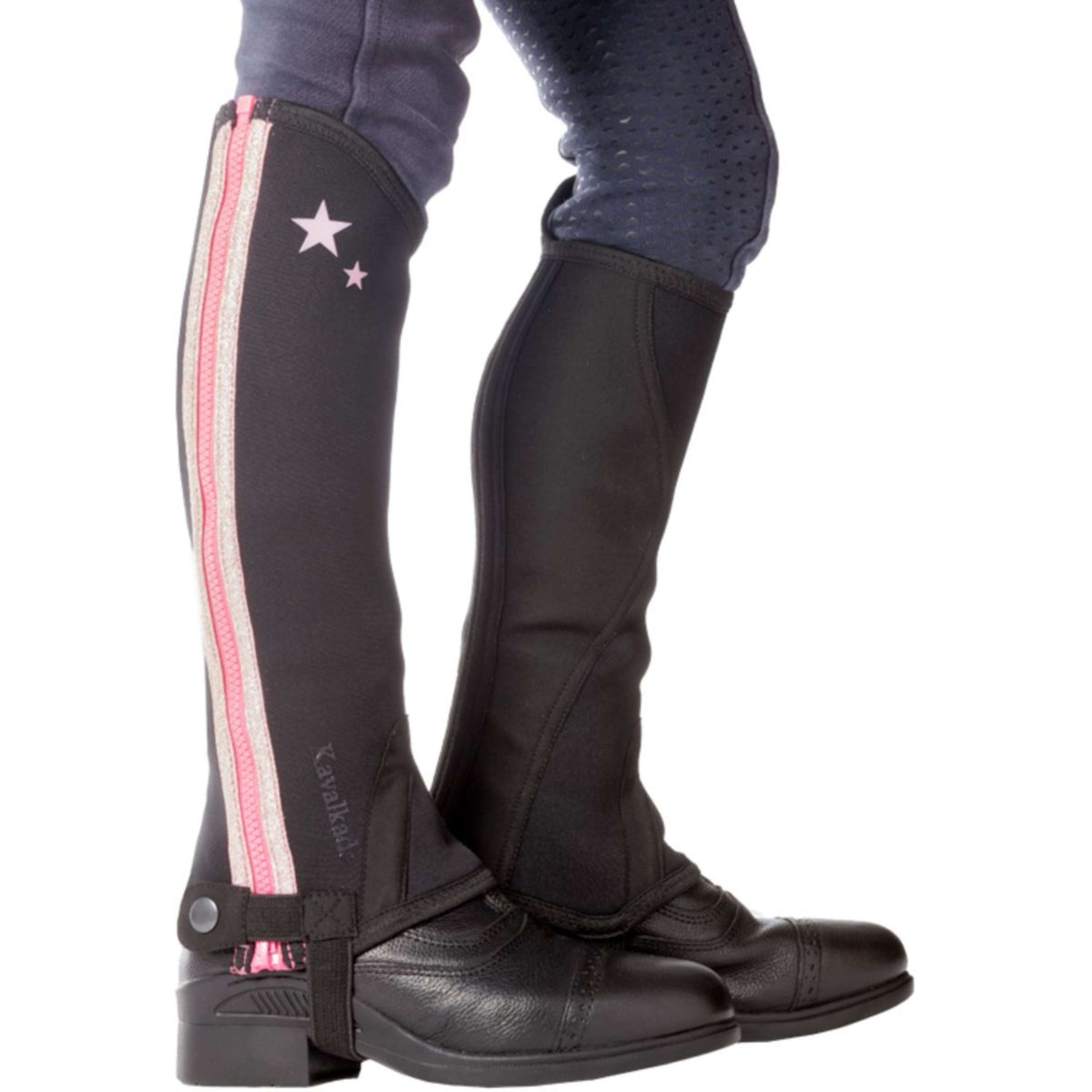 Kavalkade Chaps Lotta Kids Schwarz/Rosa Kavalkade Chaps Lotta Kids Schwarz/Rosa