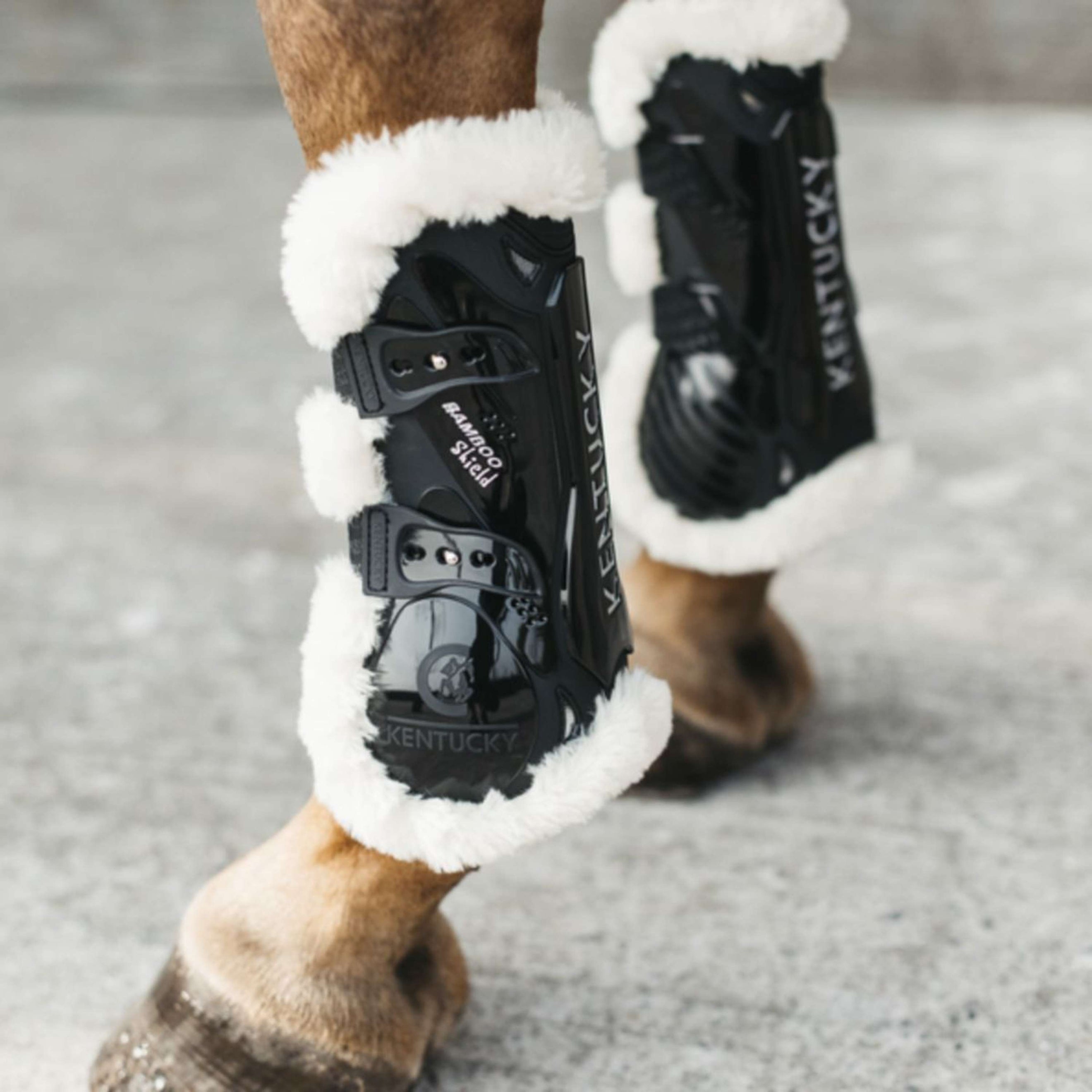 Kentucky Gamaschen Bamboo Elastic Vegan Sheepskin Schwarz Kentucky Gamaschen Bamboo Elastic Vegan Sheepskin Schwarz