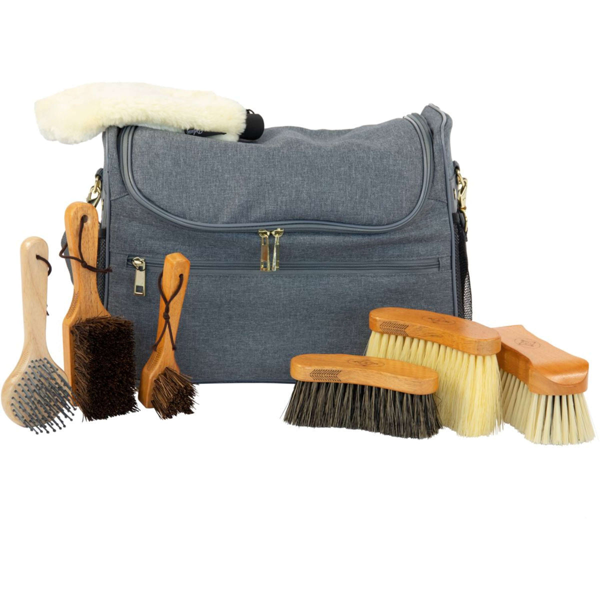 Grooming Deluxe by Kentucky Grooming Bag Set Grau