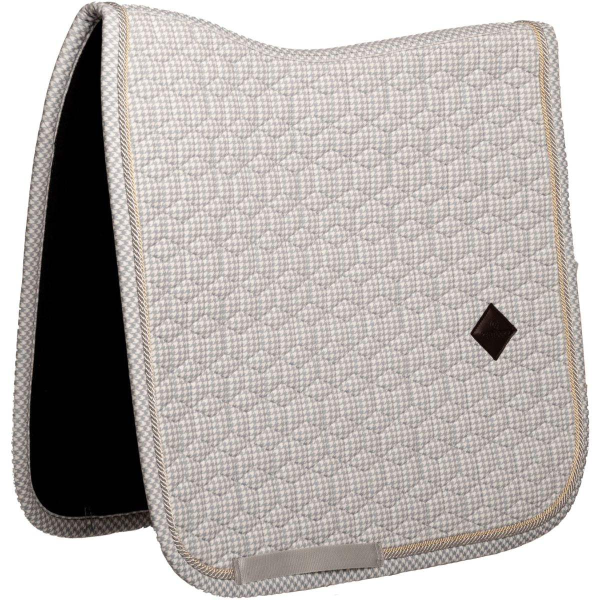Kentucky Schabracke Velvet Pied de Poule Dressur Grau/Weiß
