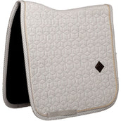 Kentucky Schabracke Velvet Pied de Poule Dressur Grau/Weiß
