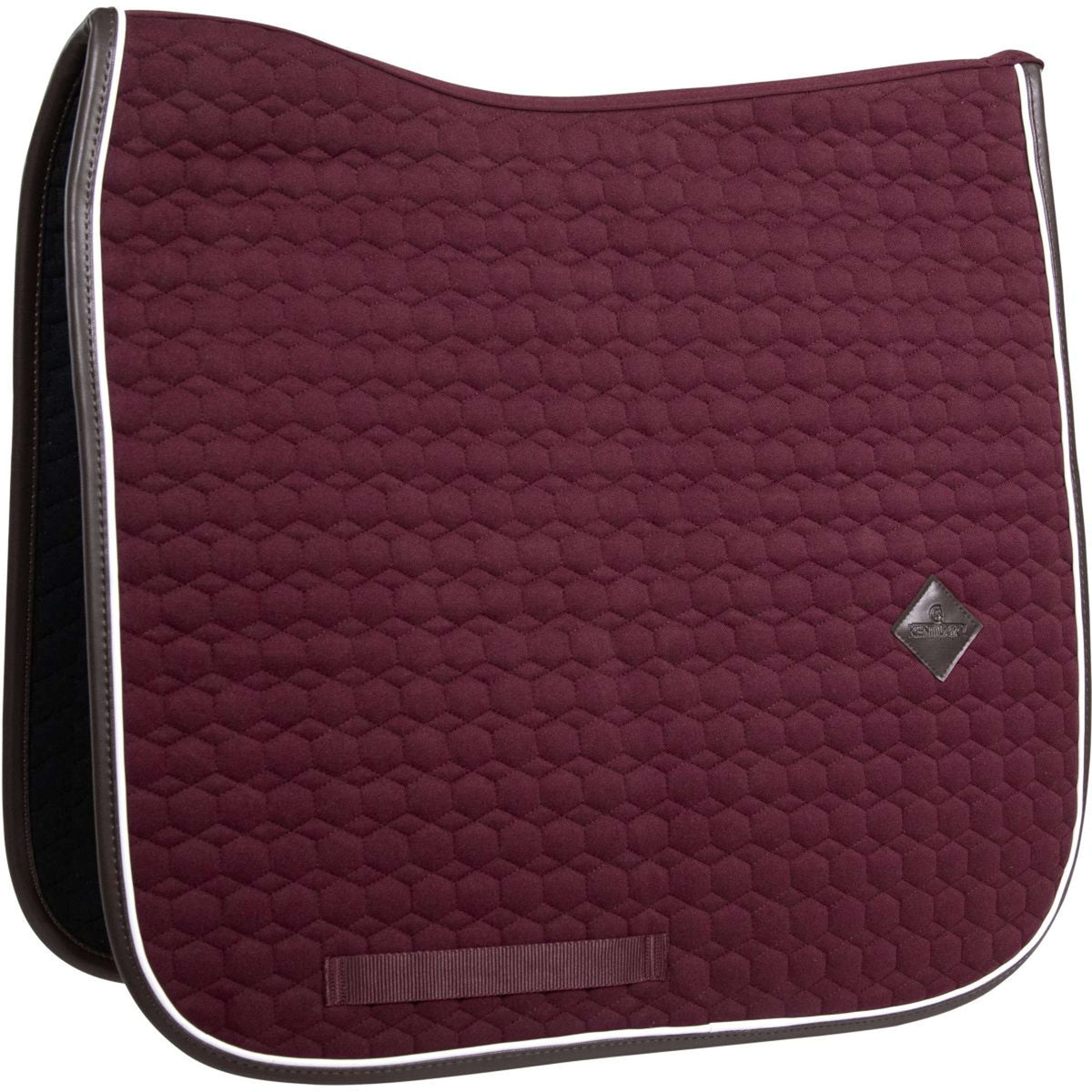 Kentucky Dressur Satteldecke Classic Leder Bordeaux