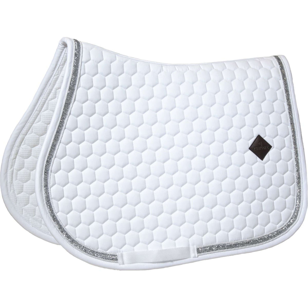 Kentucky Horsewear Schabracke Glitter Springen Weiß Silber