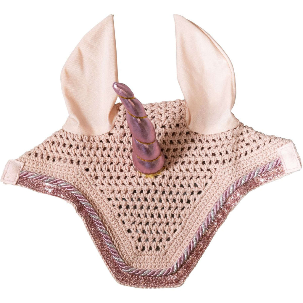 Kentucky Horsewear Fliegenhaube Wellington Glitter Unicorn Rose