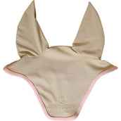 Kentucky Horsewear Fliegenhaube Wellington Softshell Beige/Altrosa