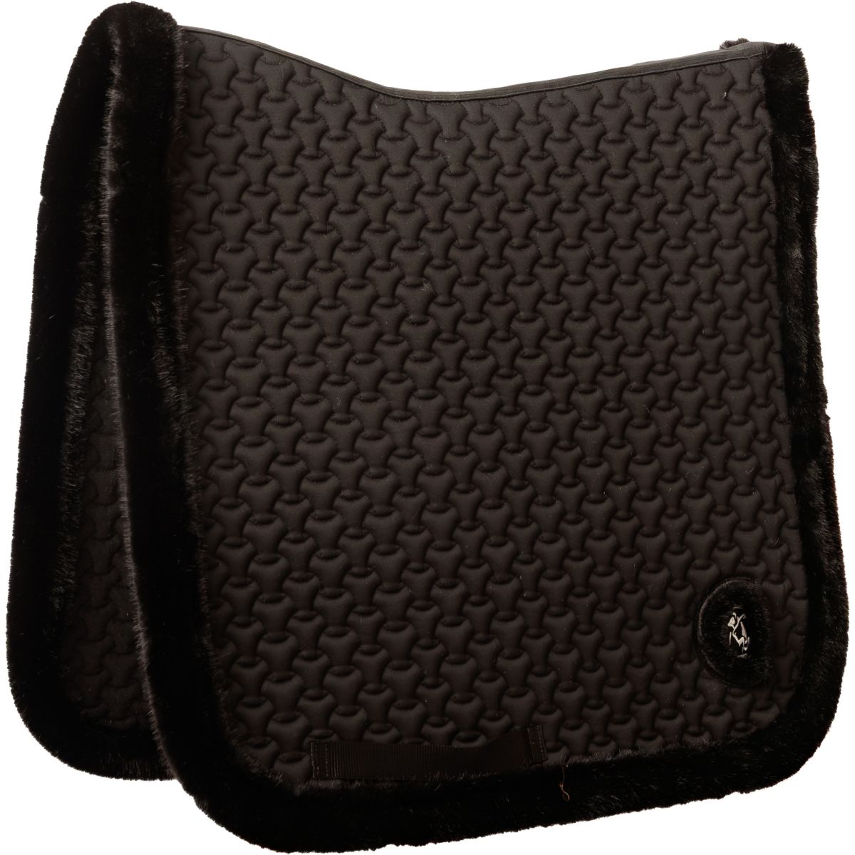 Kentucky Horsewear Schabracke Fake Fur Onion Quilt Dressur Schwarz