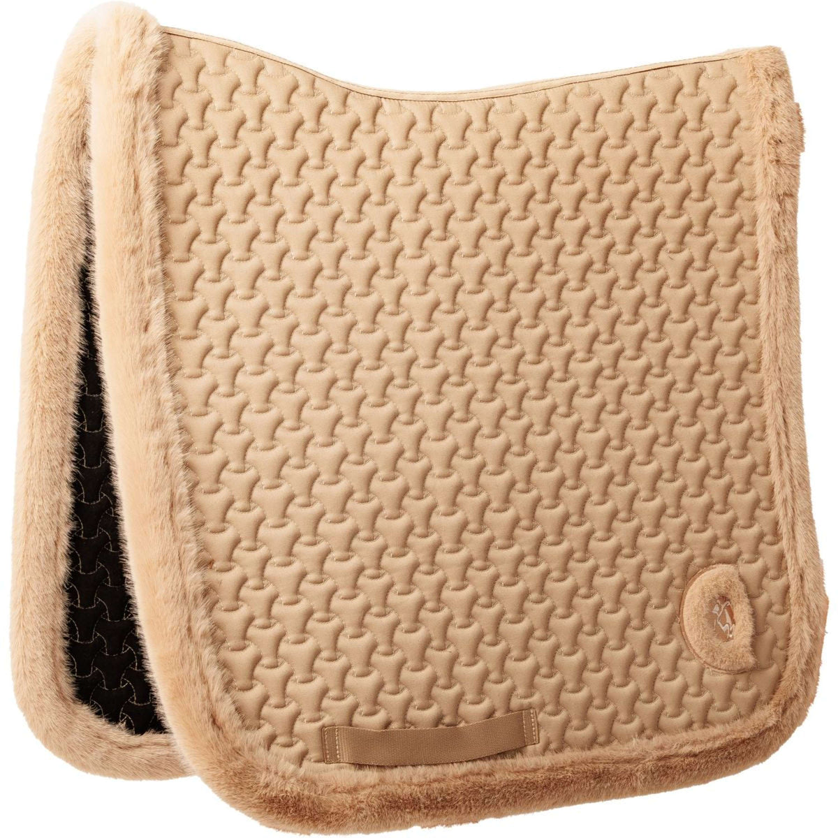 Kentucky Horsewear Schabracke Fake Fur Onion Quilt Dressur Beige