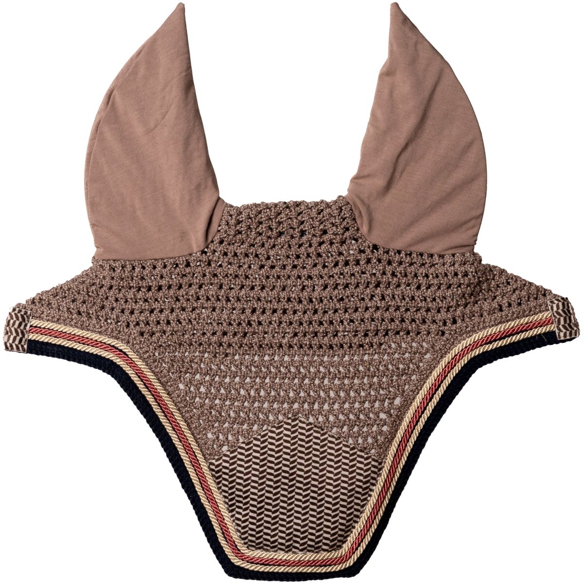 Kentucky Horsewear Fliegenhaube Wellington Pied-de-Poule Bordeaux/Navy