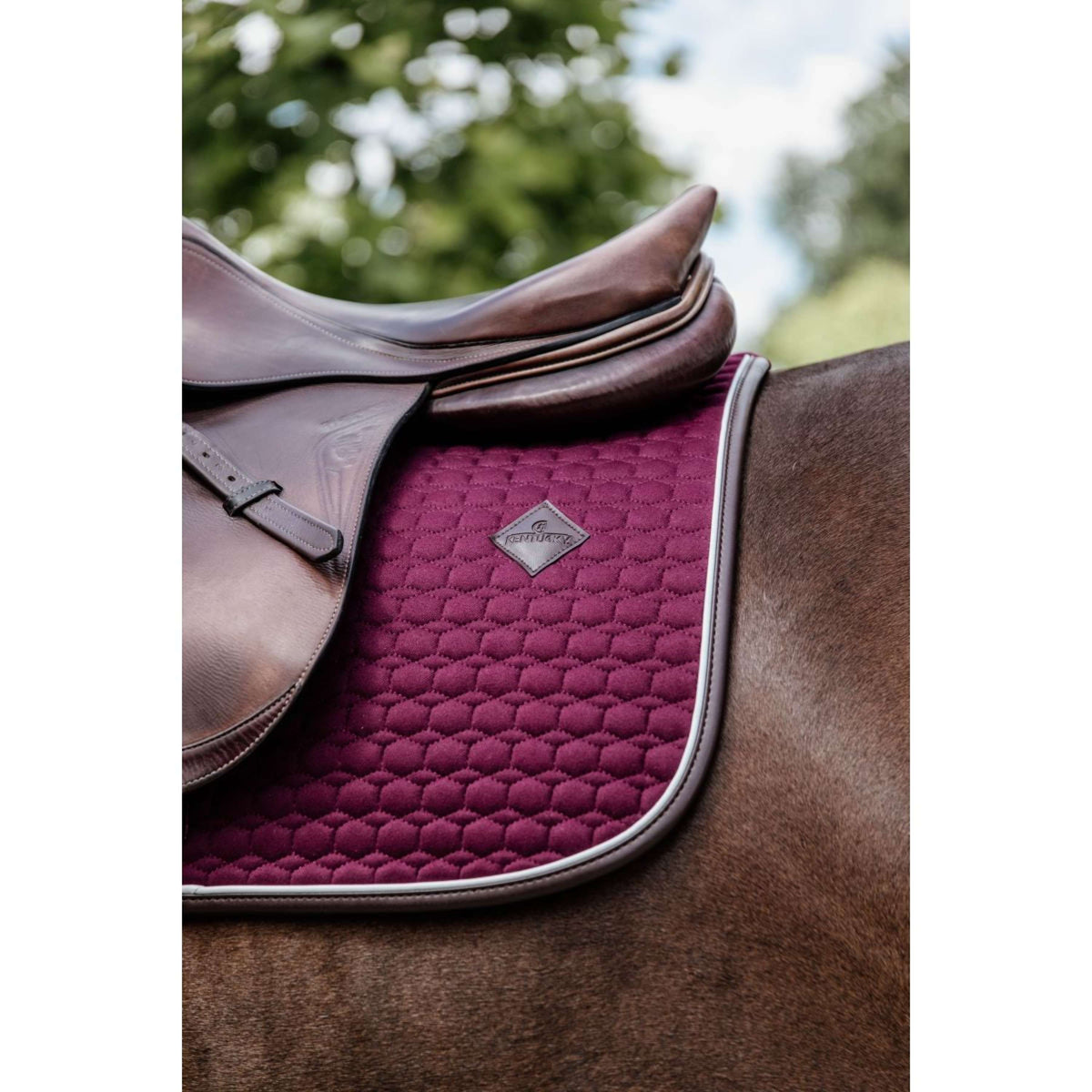 Kentucky Schabracke Springen Classic Leder Bordeaux