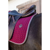 Kentucky Dressur Satteldecke Classic Leder Bordeaux