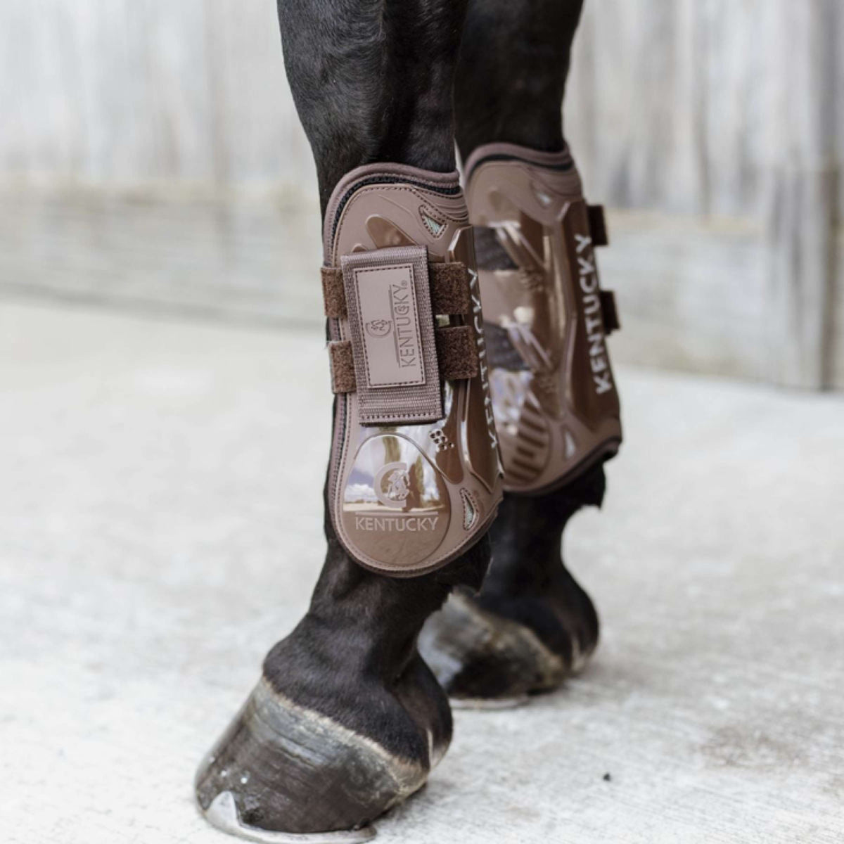 Kentucky Horsewear Sehnenschutz Velcro Braun