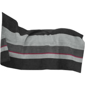 Kentucky Fleecedecke Heavy Square Stripes Schwarz/Grau