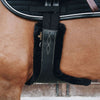 Kentucky Sattelgurtschoner Sheepskin Stud Schwarz