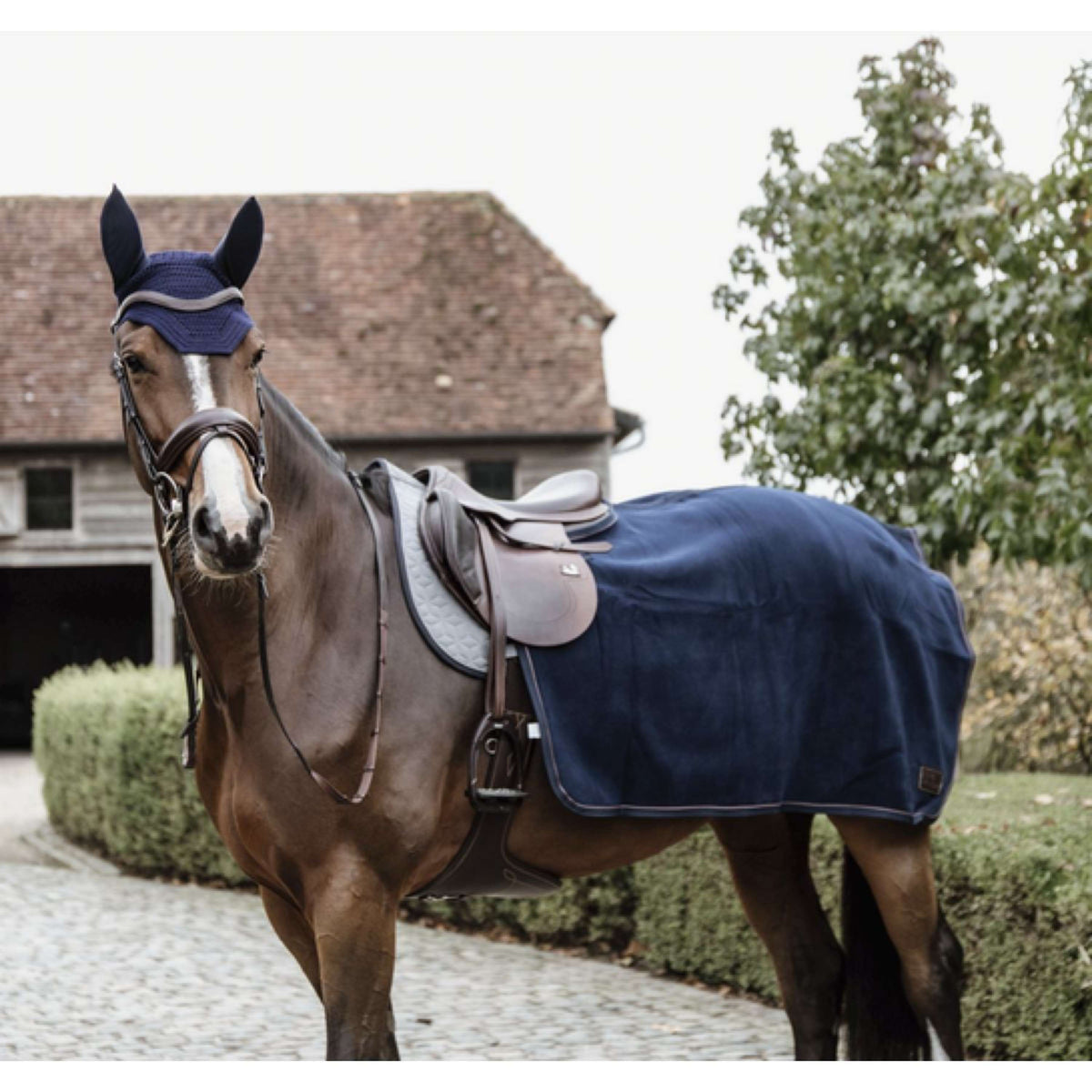 Kentucky Horsewear Ausreitdecke Quadratisch Heavy Fleece Navy