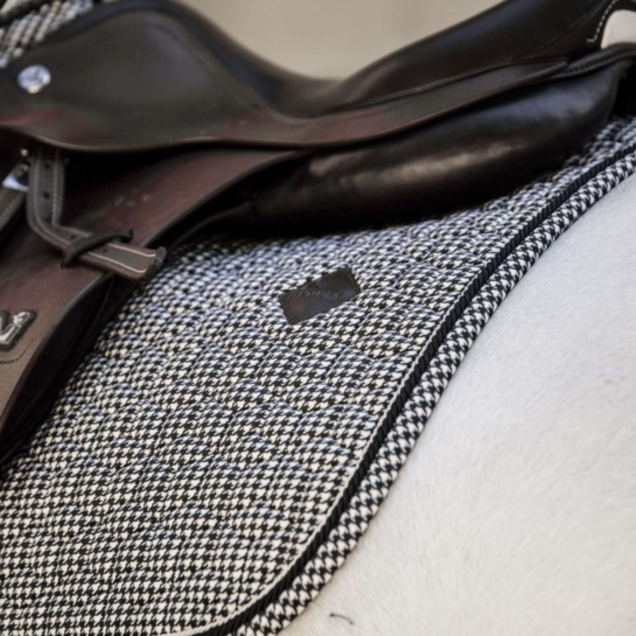 Kentucky Horsewear Schabracke Pied-de-Poule Springen Schwarz