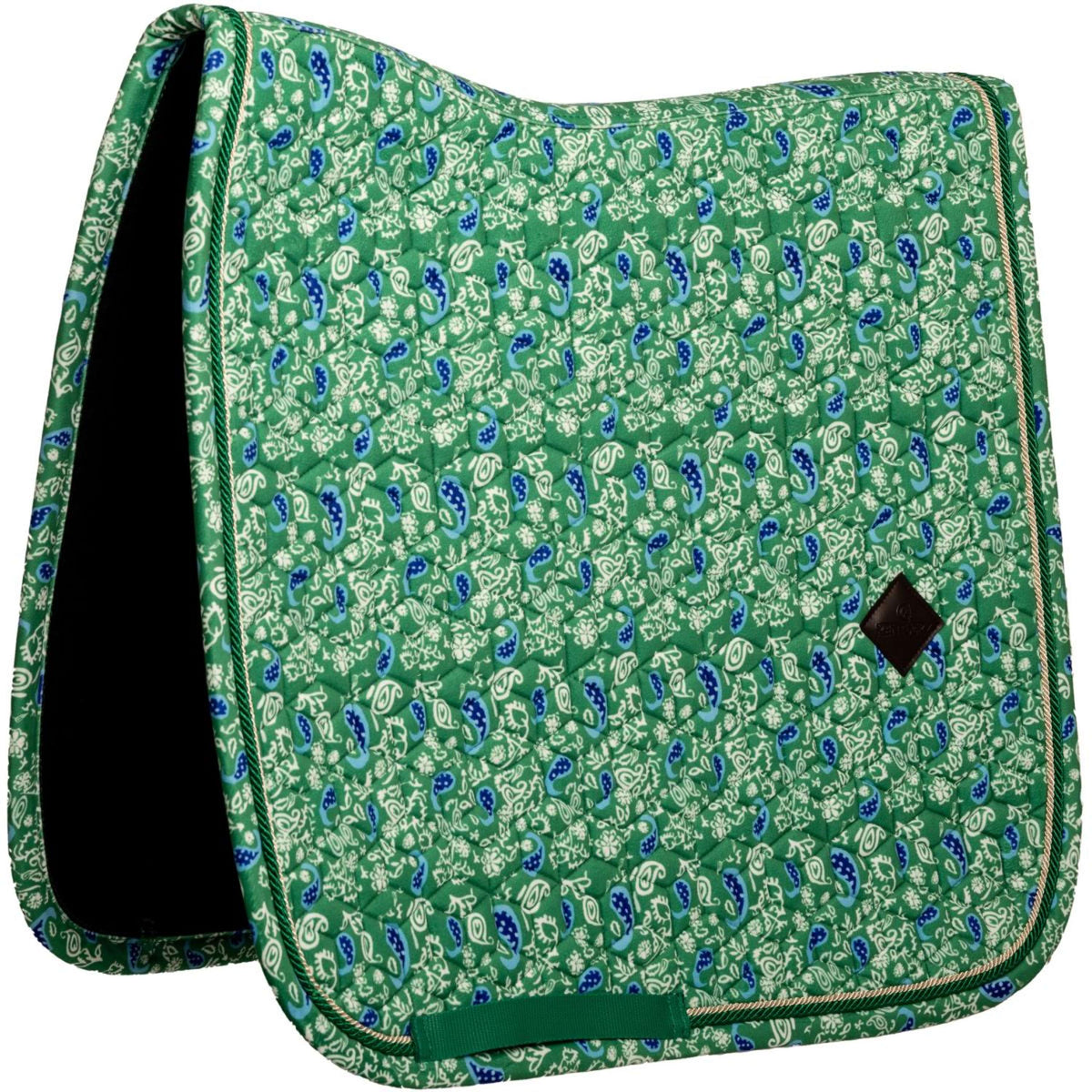 Kentucky Schabracke Velvet Paisley Garden Dressur Grün/Navy